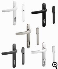 Example of bi-fold door handles