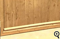 Fire door drip bar example